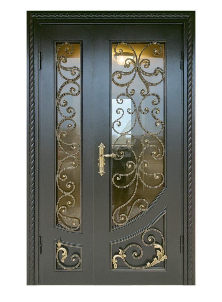 Nova Royal Series Wrought Iron Custom Exterior Door Style 305