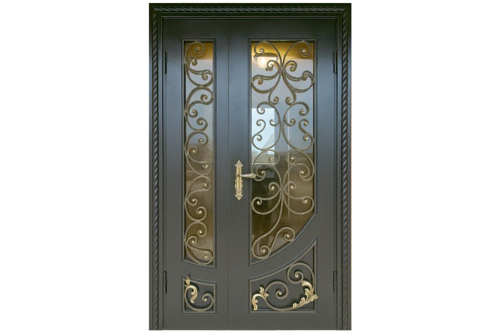 Nova Royal Series Wrought Iron Custom Exterior Door Style 305