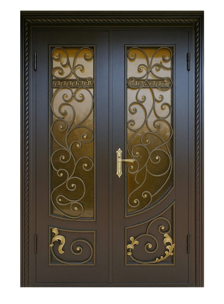 Nova Royal Series Wrought Iron Custom Exterior Door Style 306