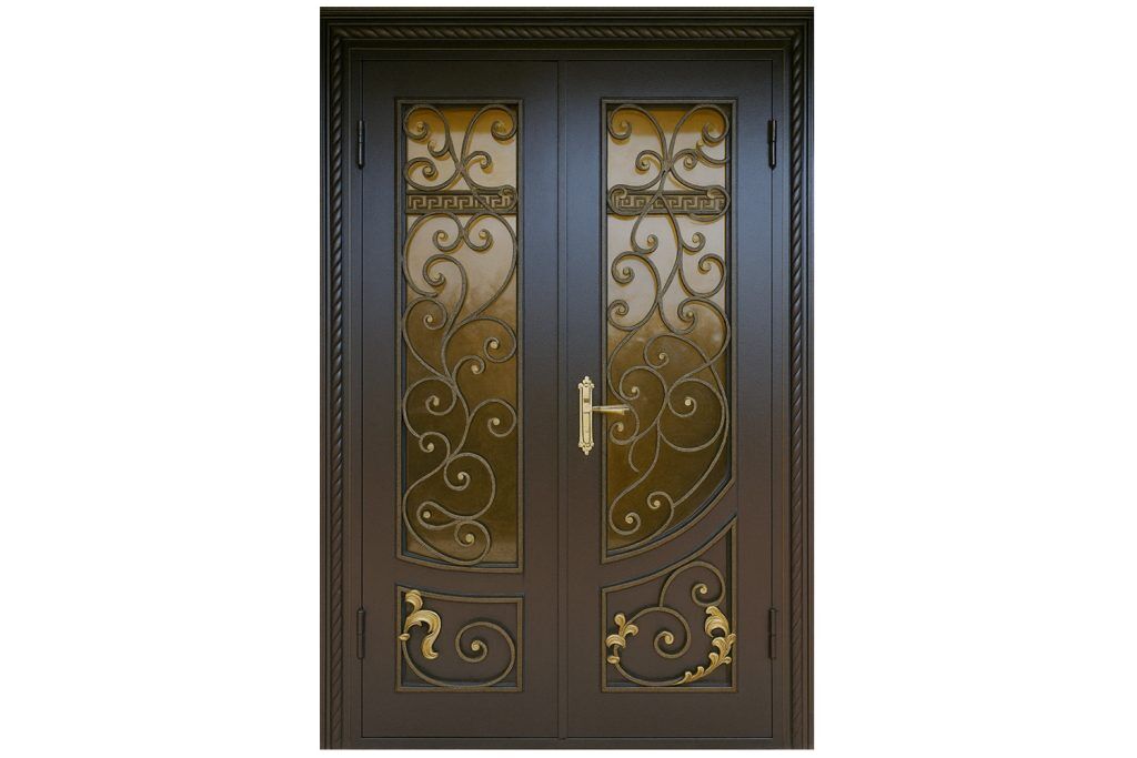 Nova Royal Series Wrought Iron Custom Exterior Door Style 306