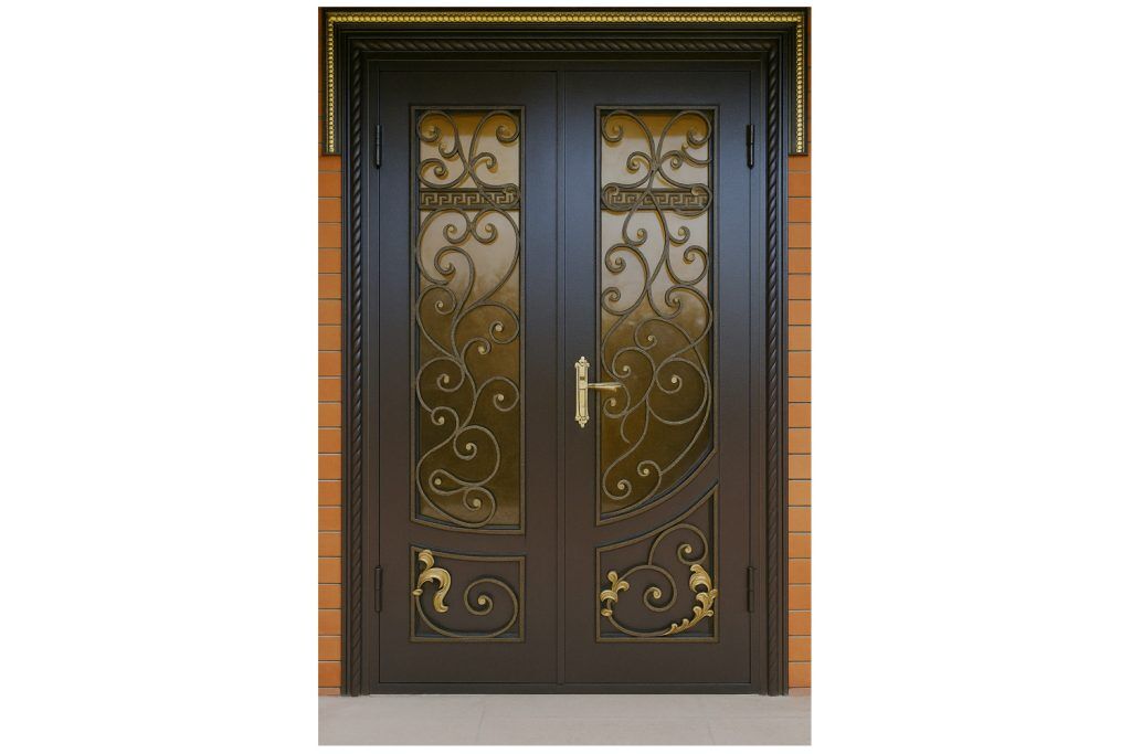 Nova Royal Series Wrought Iron Custom Exterior Door Style 306