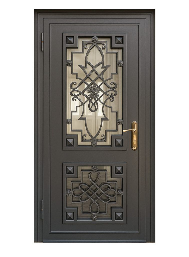 Nova Royal Series Wrought Iron Custom Exterior Door Style 309