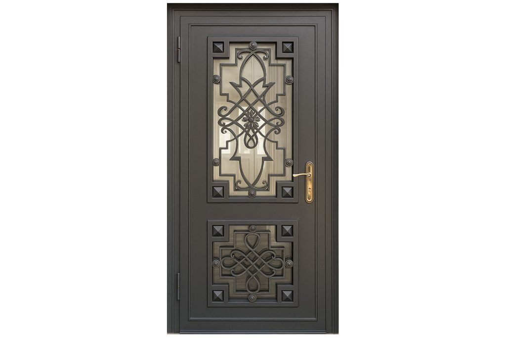 Nova Royal Series Wrought Iron Custom Exterior Door Style 309