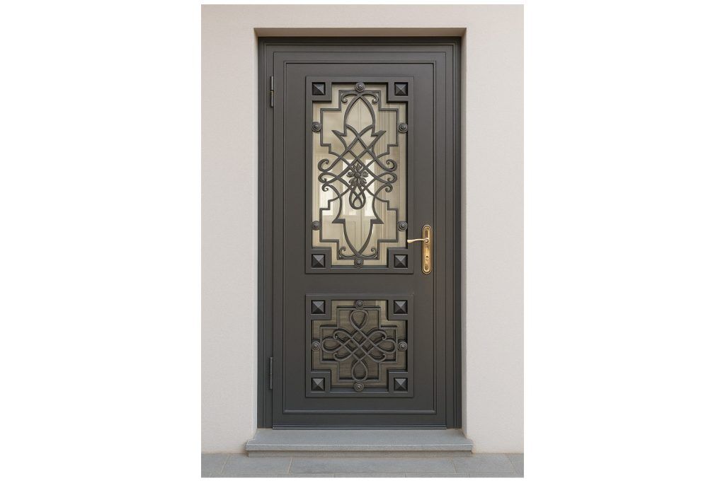 Nova Royal Series Wrought Iron Custom Exterior Door Style 309