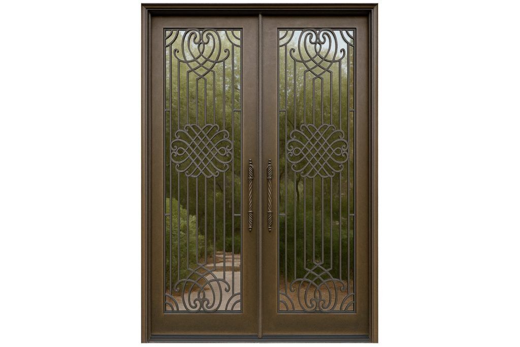 Nova Royal Series Wrought Iron Custom Exterior Door Style 310