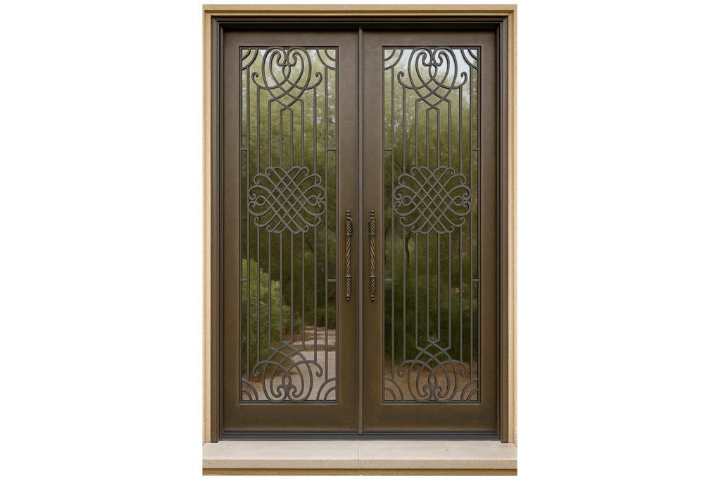 Nova Royal Series Wrought Iron Custom Exterior Door Style 310