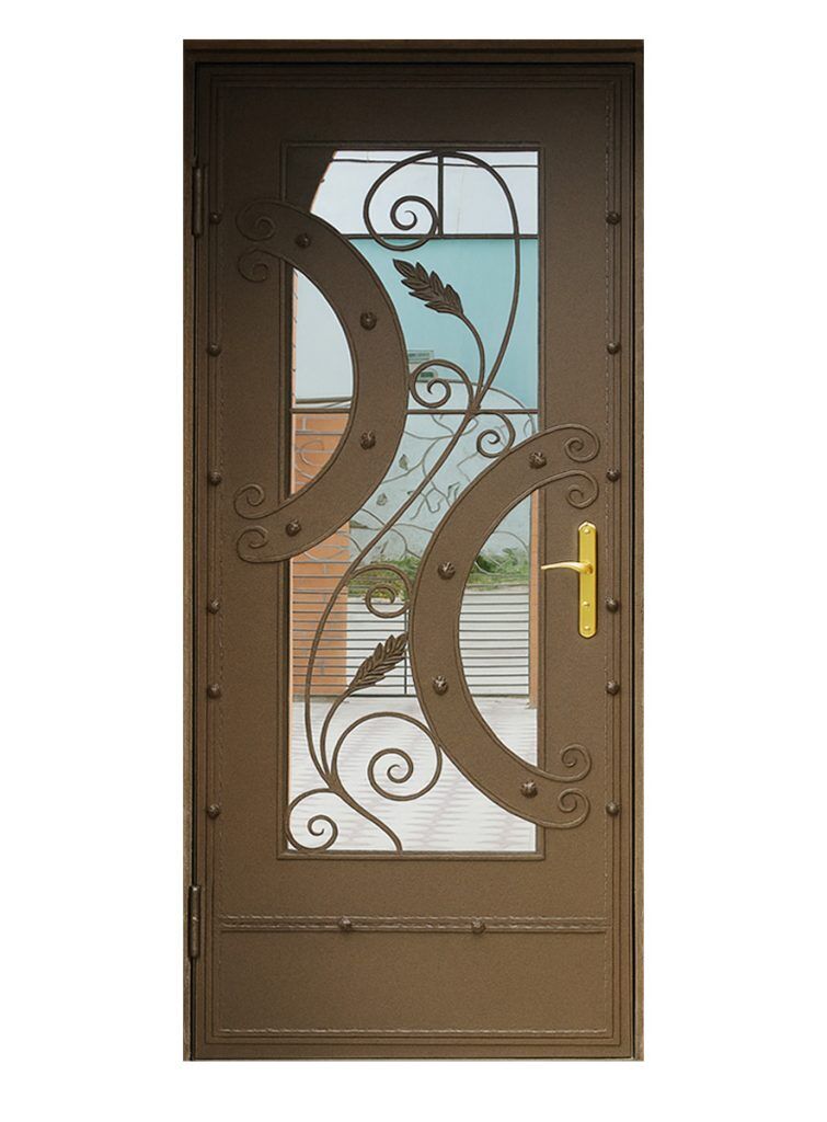 Nova Royal Series Wrought Iron Custom Exterior Door Style 311
