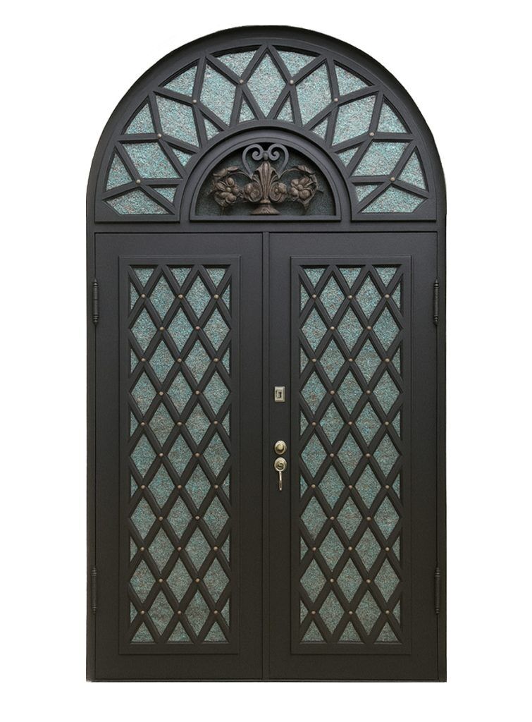 Nova Royal Series Wrought Iron Custom Exterior Door Style 312