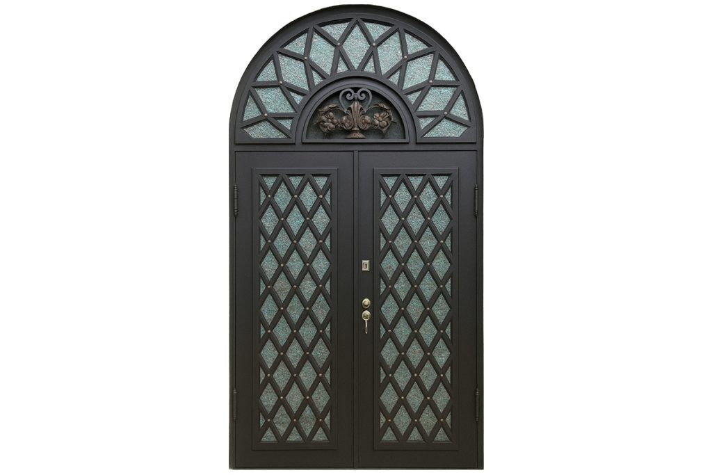 Nova Royal Series Wrought Iron Custom Exterior Door Style 312