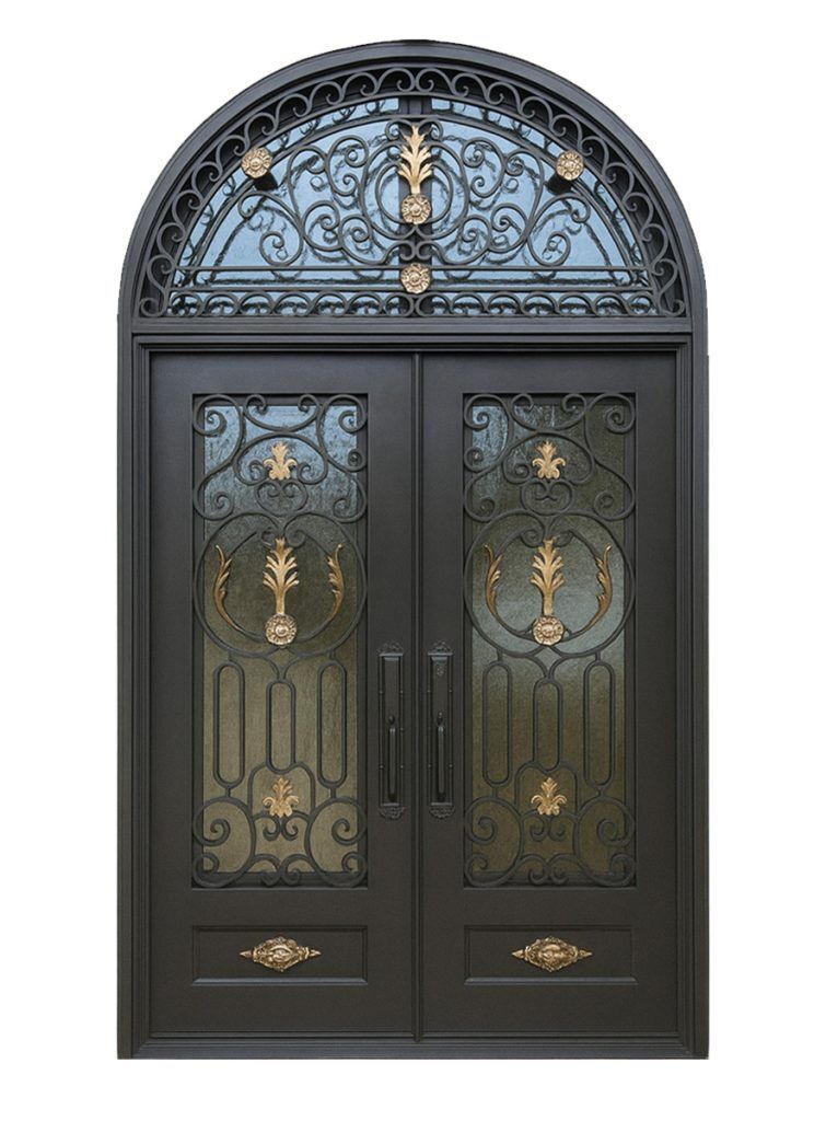 Nova Royal Series Wrought Iron Custom Exterior Door Style 313