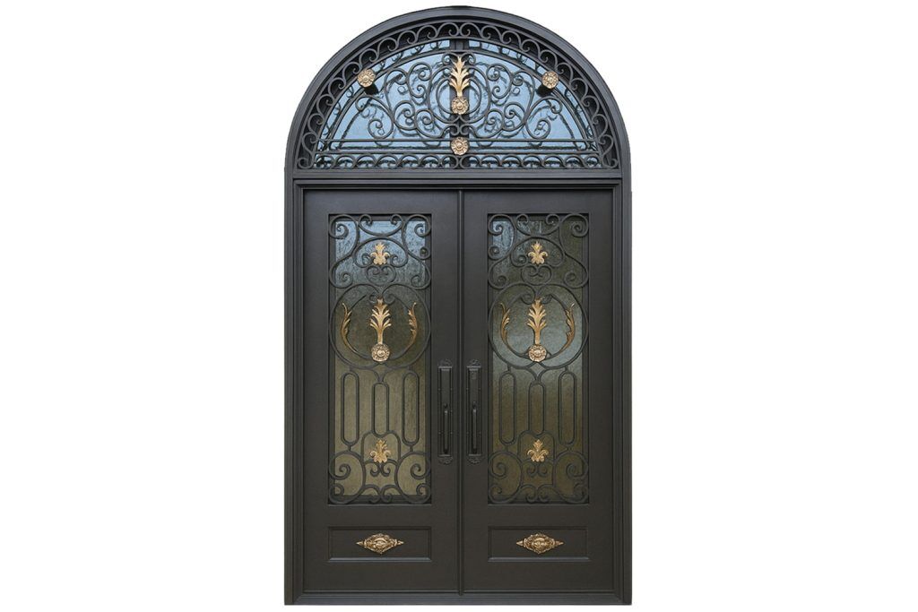 Nova Royal Series Wrought Iron Custom Exterior Door Style 313