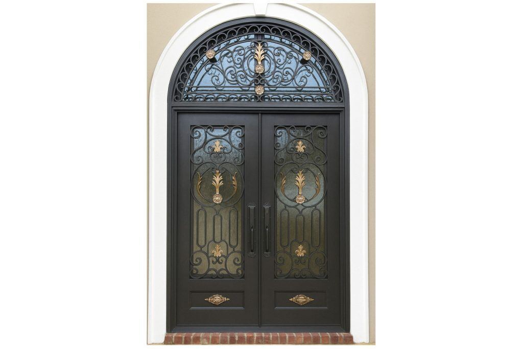 Nova Royal Series Wrought Iron Custom Exterior Door Style 313