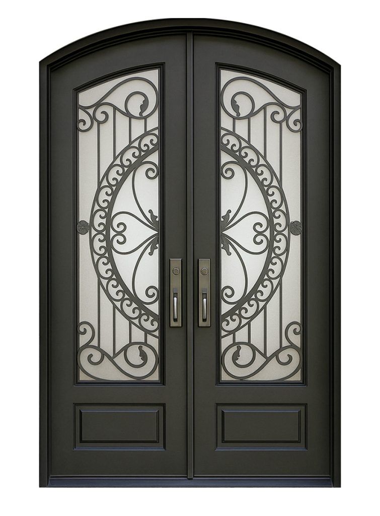 Nova Royal Series Wrought Iron Custom Exterior Door Style 314