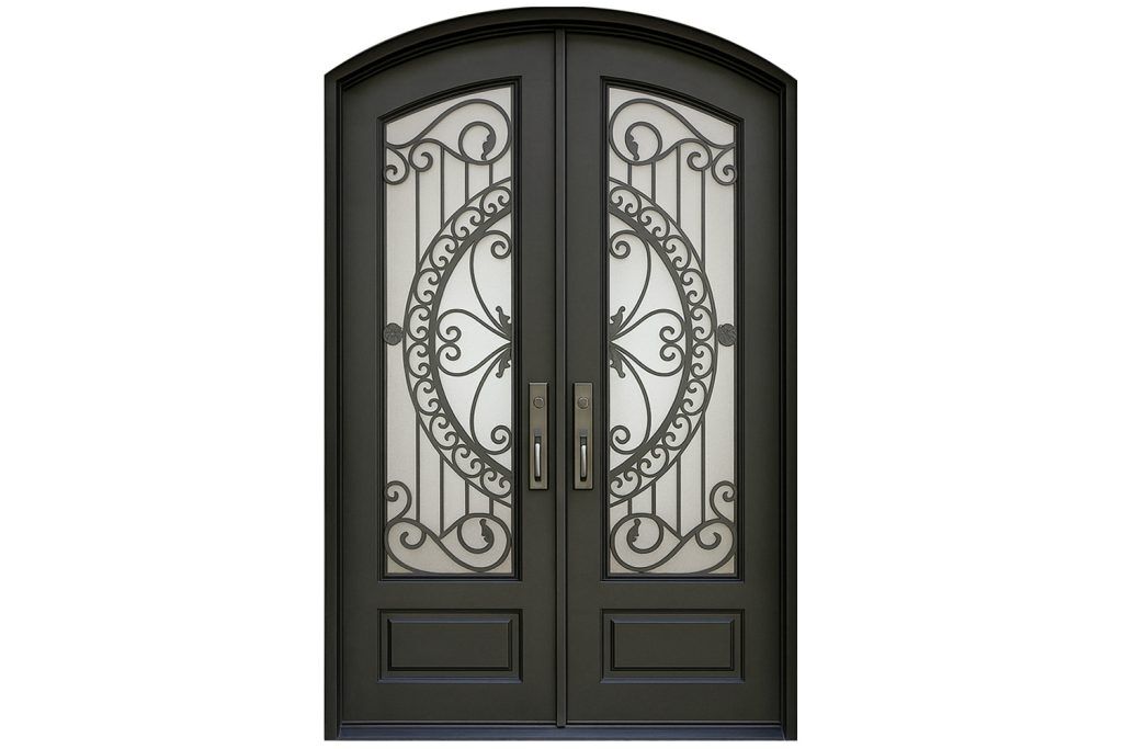 Nova Royal Series Wrought Iron Custom Exterior Door Style 314