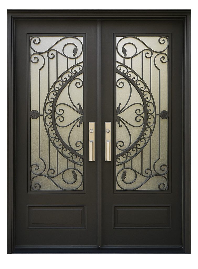 Nova Royal Series Wrought Iron Custom Exterior Door Style 315
