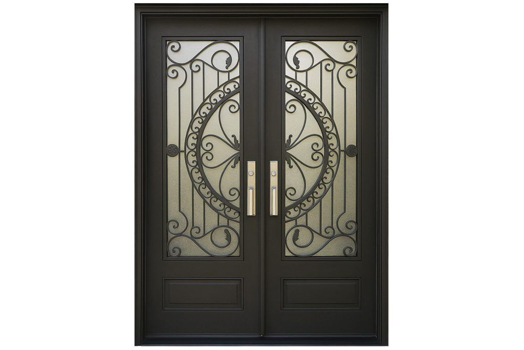 Nova Royal Series Wrought Iron Custom Exterior Door Style 315