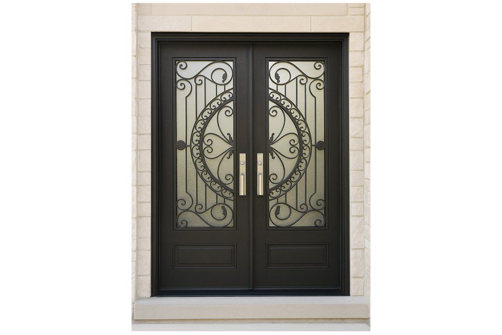 Nova Royal Series Wrought Iron Custom Exterior Door Style 315