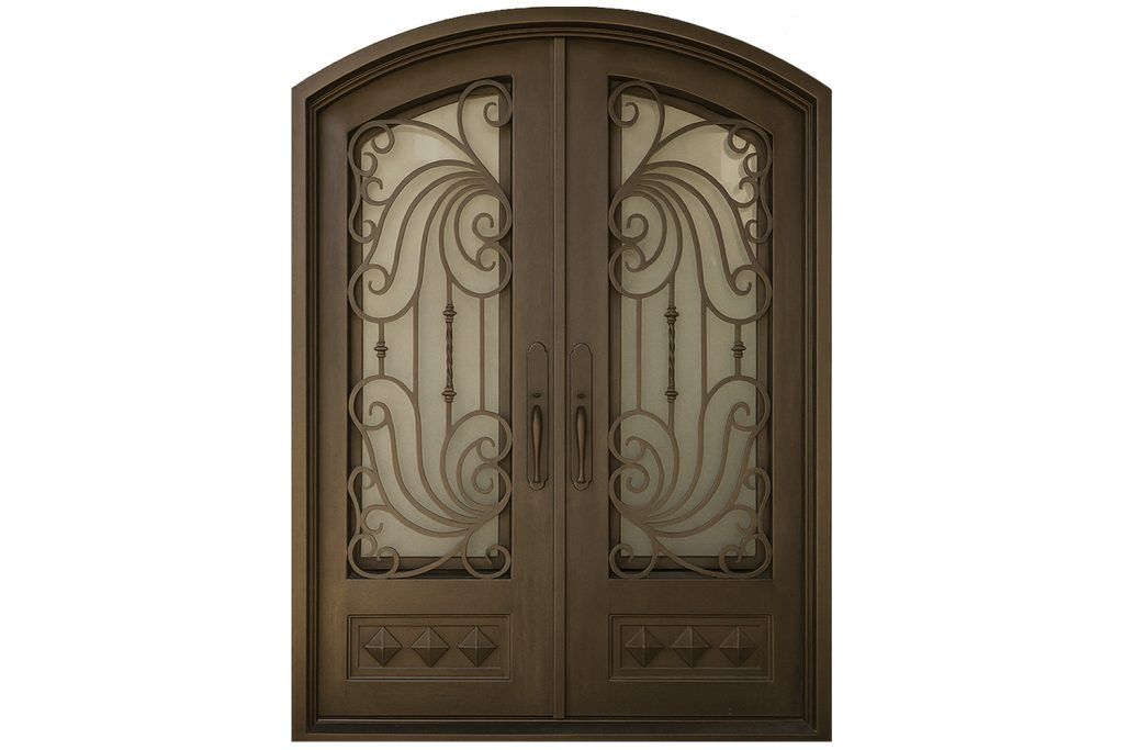 Nova Royal Series Wrought Iron Custom Exterior Door Style 316