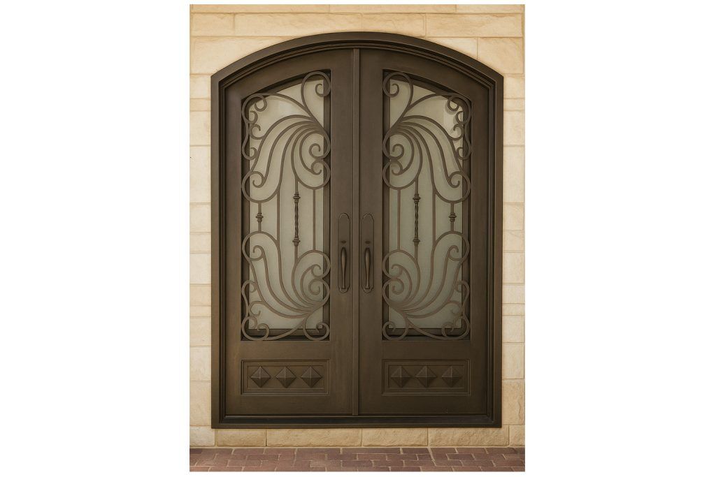 Nova Royal Series Wrought Iron Custom Exterior Door Style 316