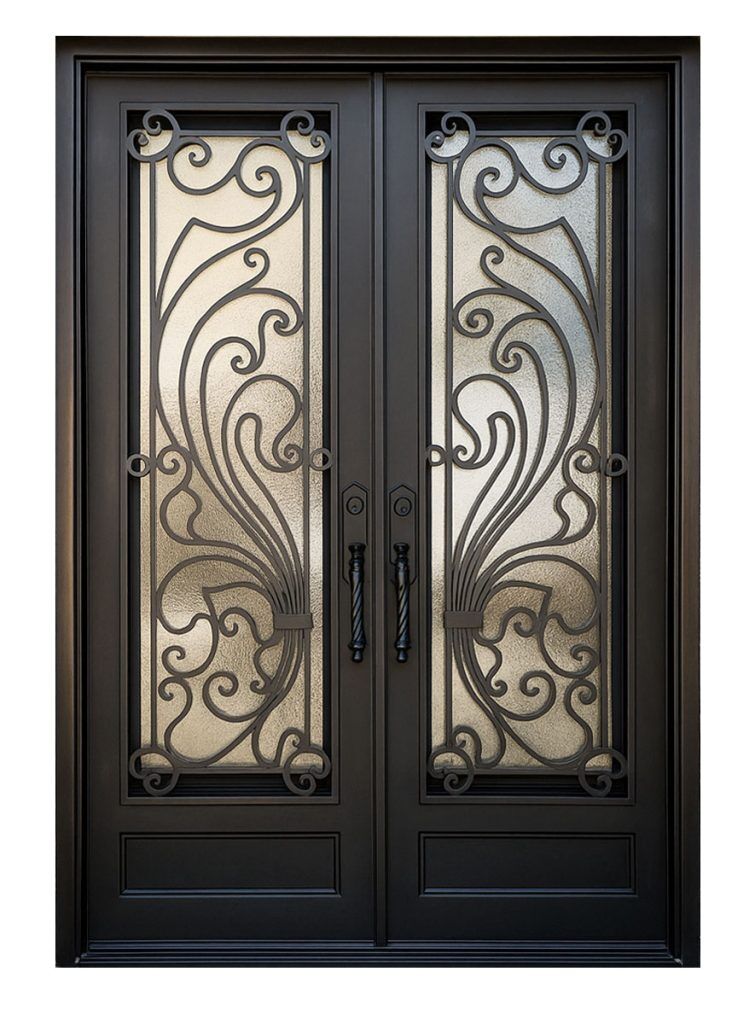Nova Royal Series Wrought Iron Custom Exterior Door Style 317