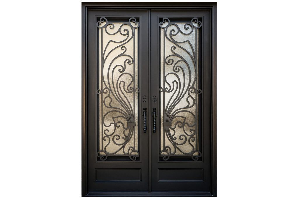 Nova Royal Series Wrought Iron Custom Exterior Door Style 317