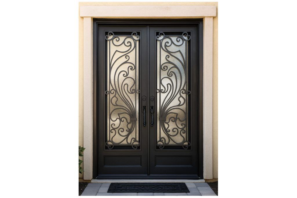 Nova Royal Series Wrought Iron Custom Exterior Door Style 317