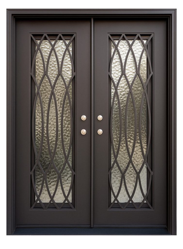 Nova Royal Series Wrought Iron Custom Exterior Door Style 318