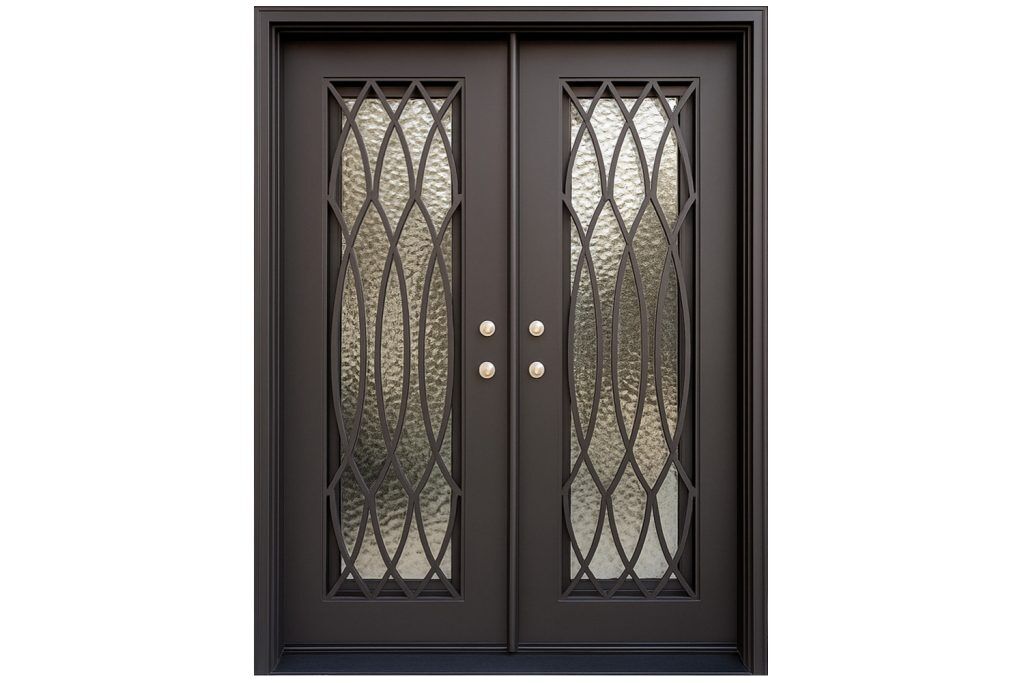 Nova Royal Series Wrought Iron Custom Exterior Door Style 318