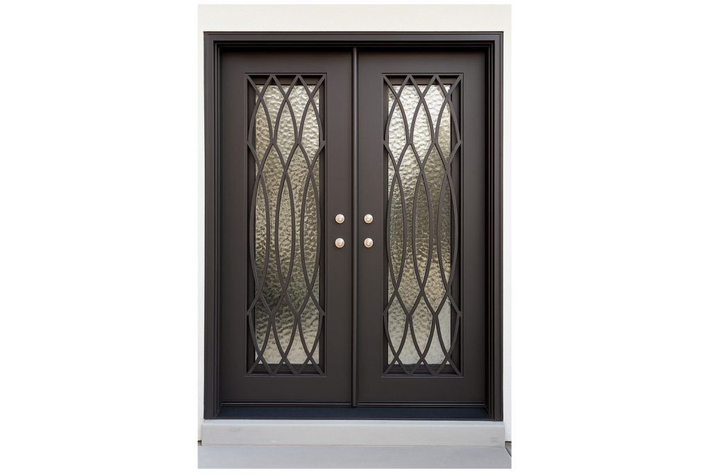 Nova Royal Series Wrought Iron Custom Exterior Door Style 318
