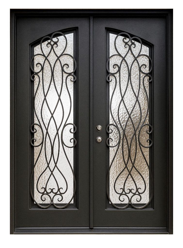 Nova Royal Series Wrought Iron Custom Exterior Door Style 319