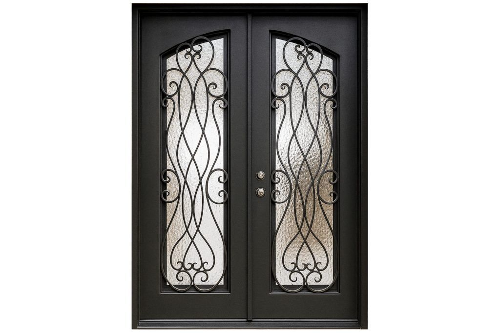Nova Royal Series Wrought Iron Custom Exterior Door Style 319
