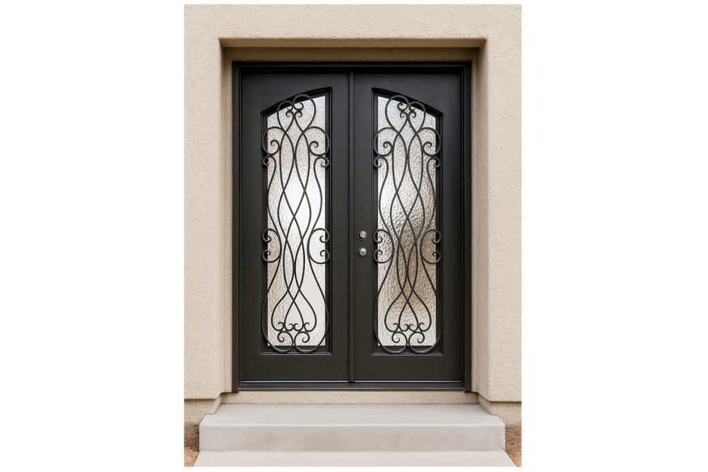 Nova Royal Series Wrought Iron Custom Exterior Door Style 319
