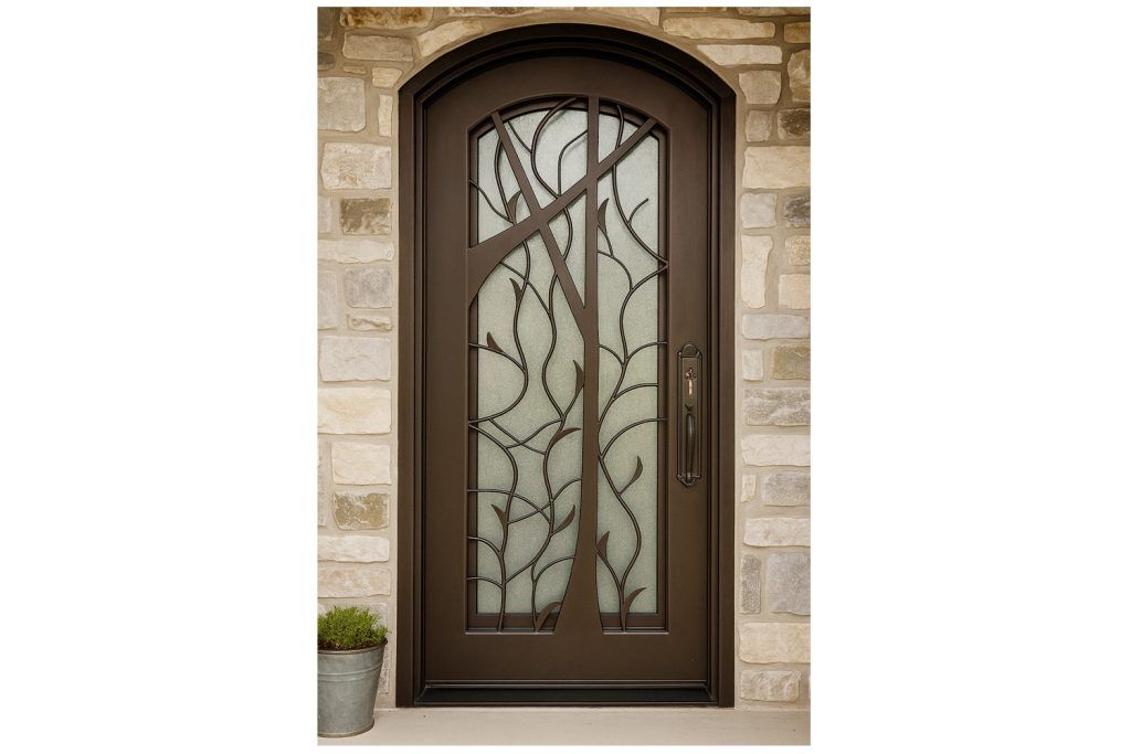 Nova Royal Series Wrought Iron Custom Exterior Door Style 320
