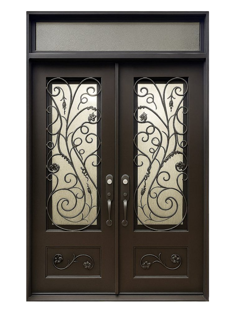 Nova Royal Series Wrought Iron Custom Exterior Door Style 321