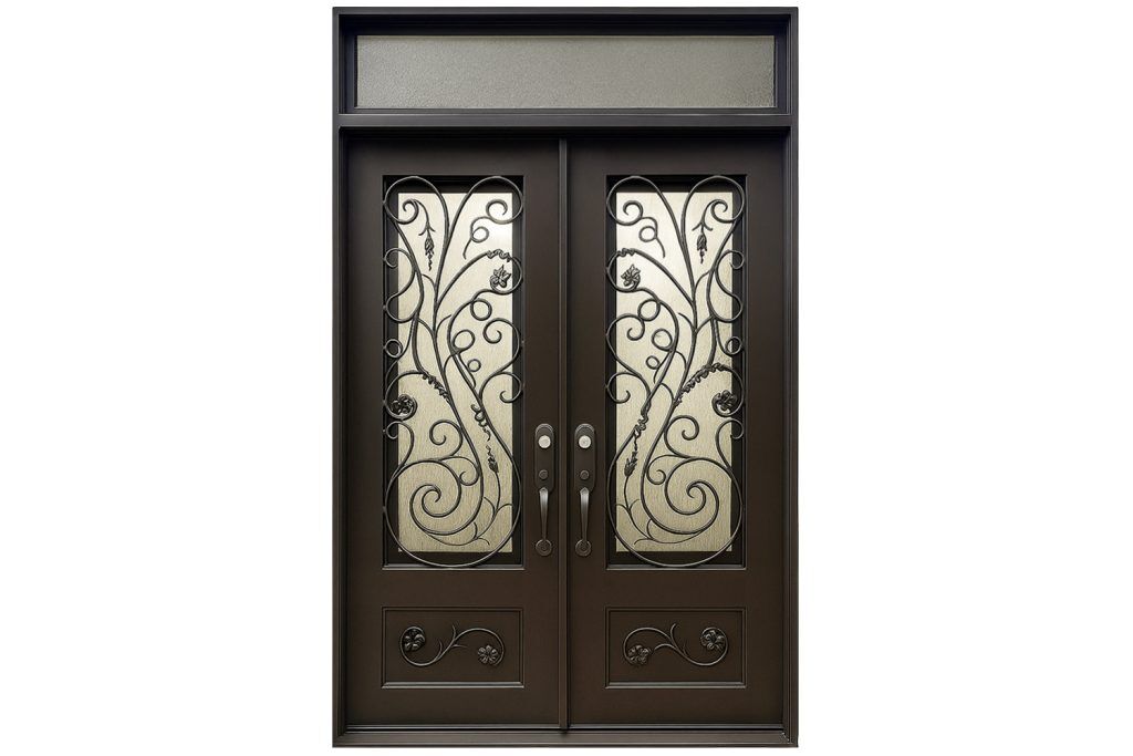 Nova Royal Series Wrought Iron Custom Exterior Door Style 321