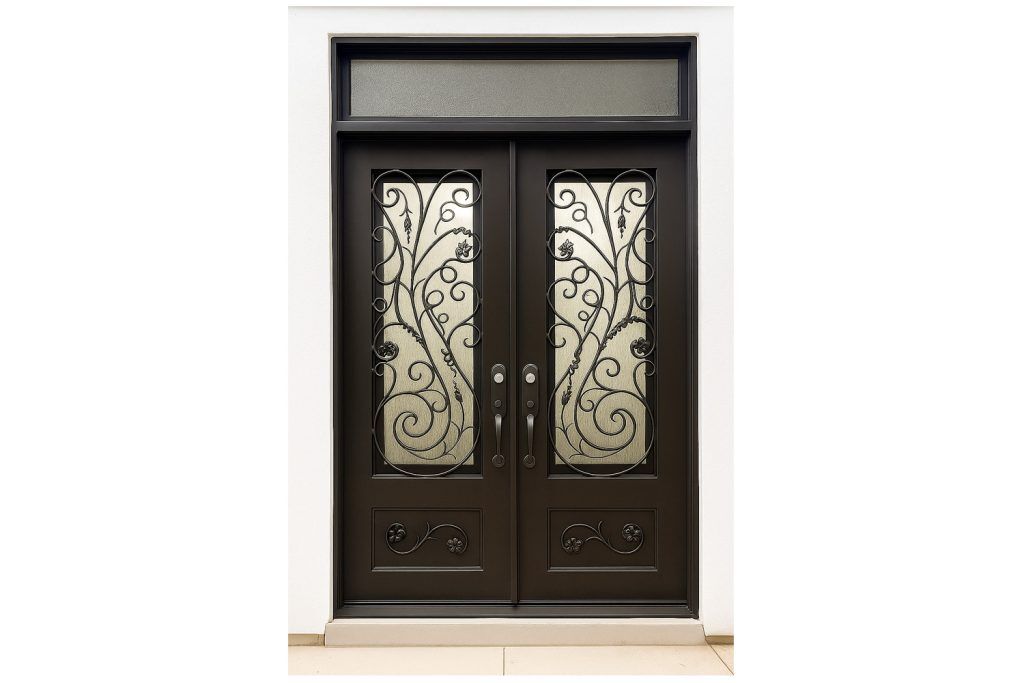 Nova Royal Series Wrought Iron Custom Exterior Door Style 321