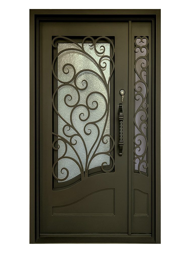 Nova Royal Series Wrought Iron Custom Exterior Door Style 322