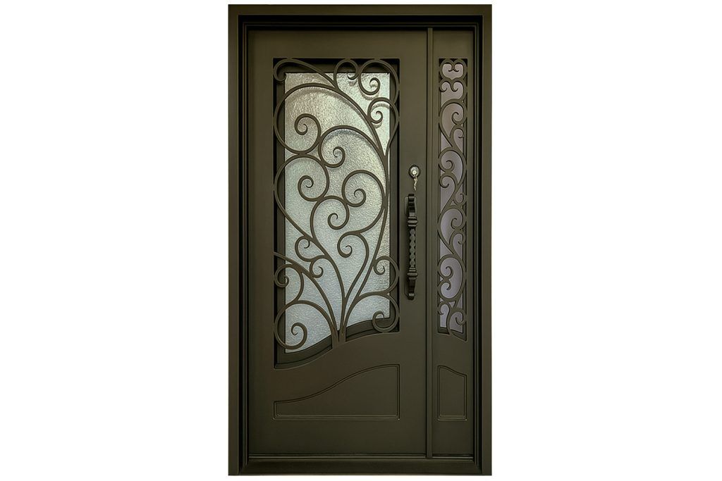 Nova Royal Series Wrought Iron Custom Exterior Door Style 322