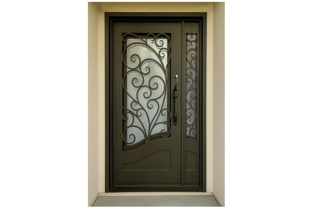 Nova Royal Series Wrought Iron Custom Exterior Door Style 322