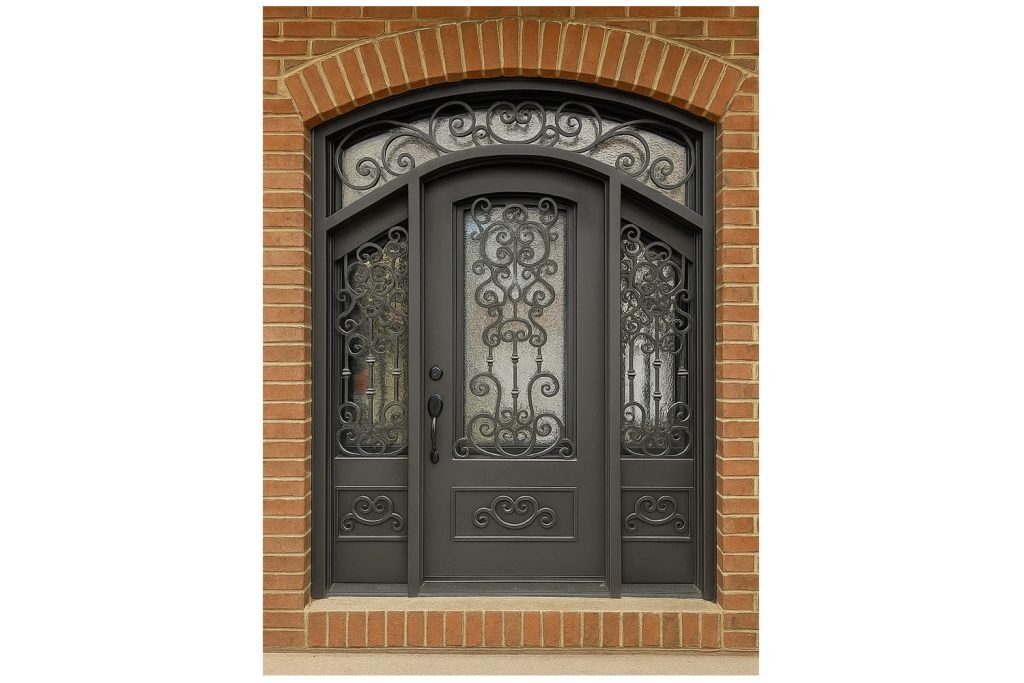 Nova Royal Series Wrought Iron Custom Exterior Door Style 323