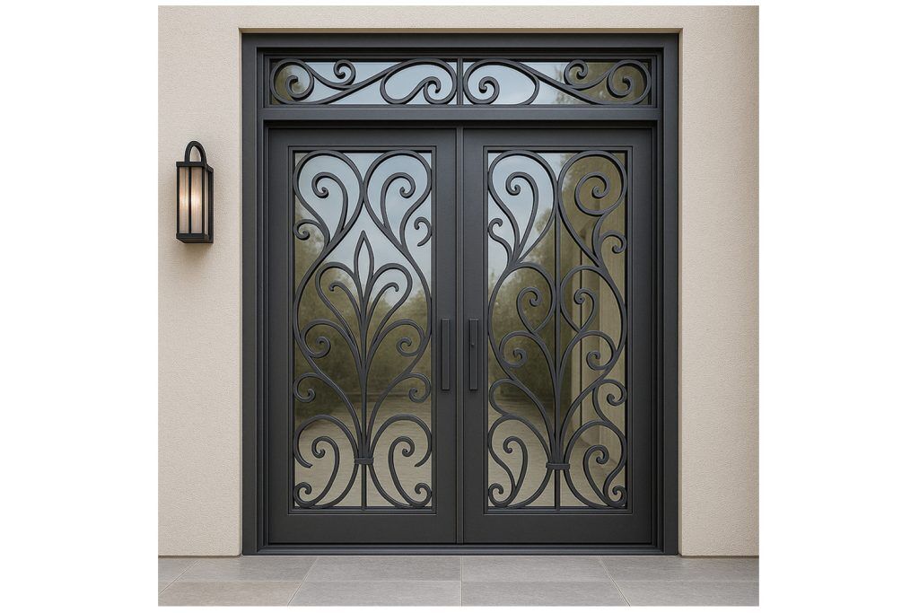 Nova Royal Series Wrought Iron Custom Exterior Door Style 324