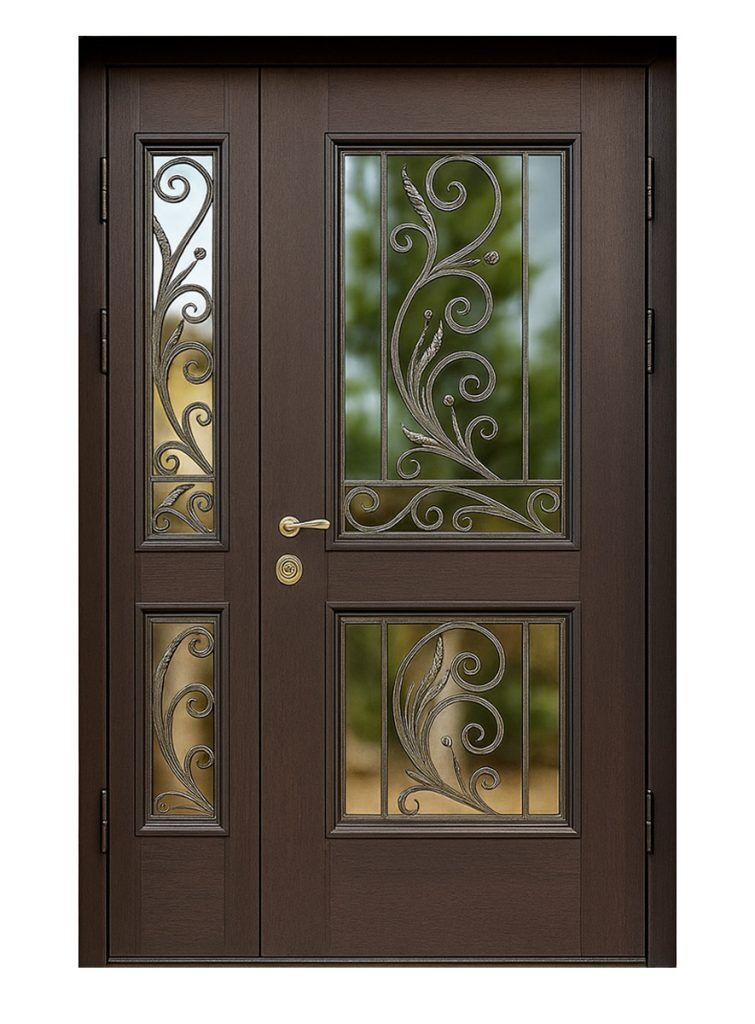 Nova Royal Series Wrought Iron Custom Exterior Door Style 326