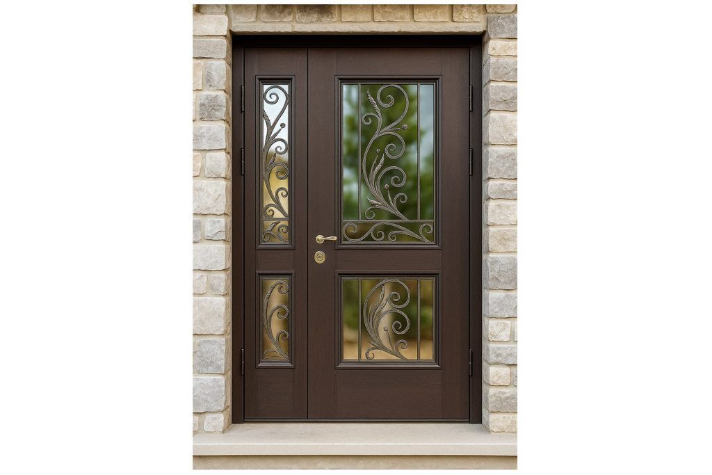 Nova Royal Series Wrought Iron Custom Exterior Door Style 326