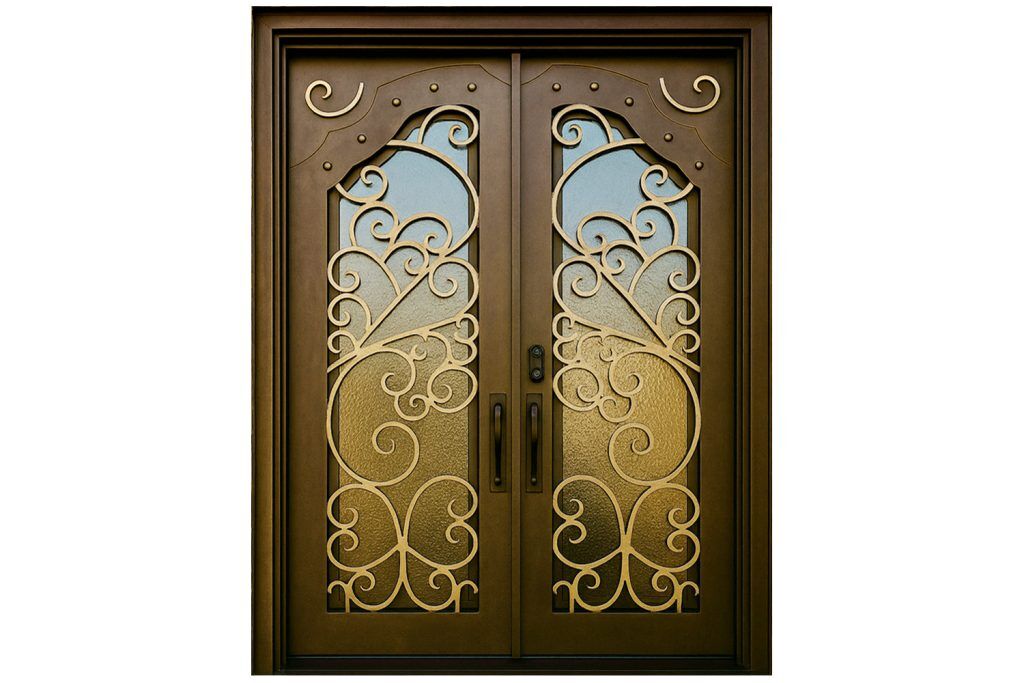 Nova Royal Series Wrought Iron Custom Exterior Door Style 328