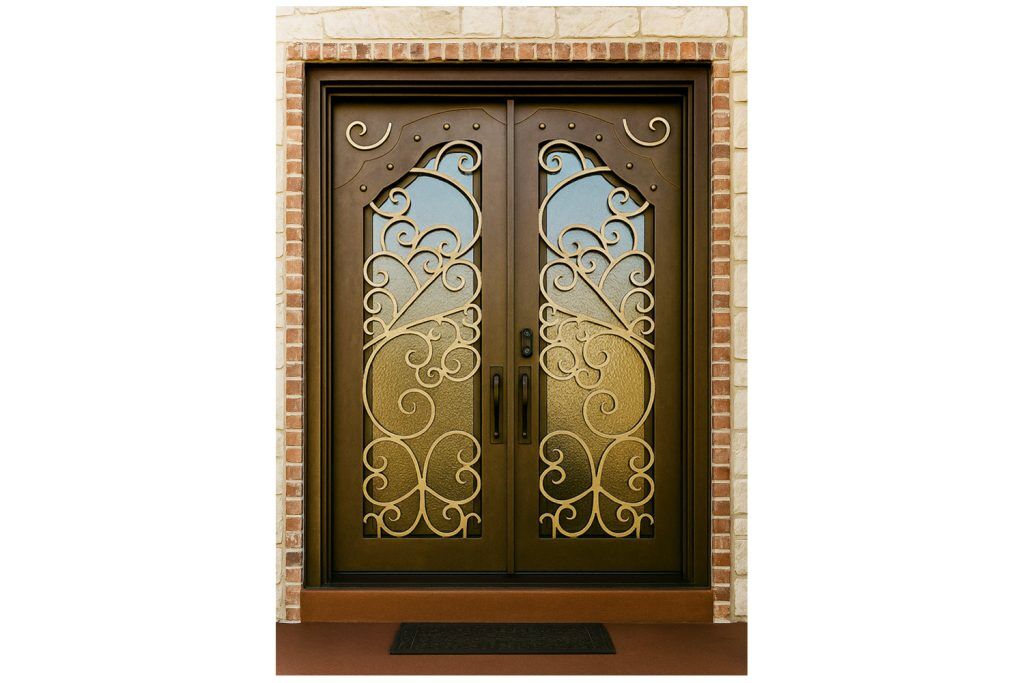 Nova Royal Series Wrought Iron Custom Exterior Door Style 328
