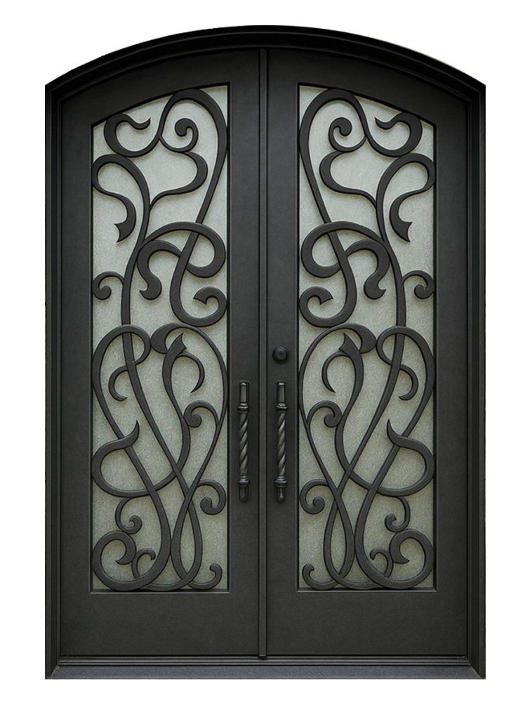 Nova Royal Series Wrought Iron Custom Exterior Door Style 329
