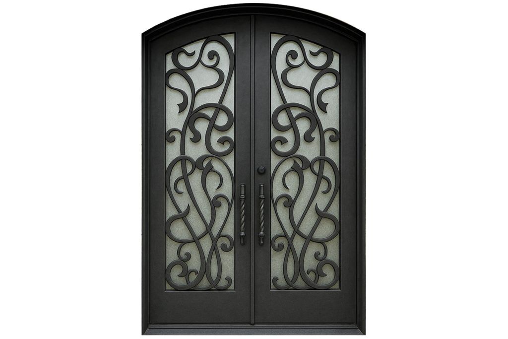 Nova Royal Series Wrought Iron Custom Exterior Door Style 329
