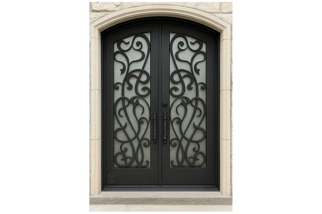 Nova Royal Series Wrought Iron Custom Exterior Door Style 329