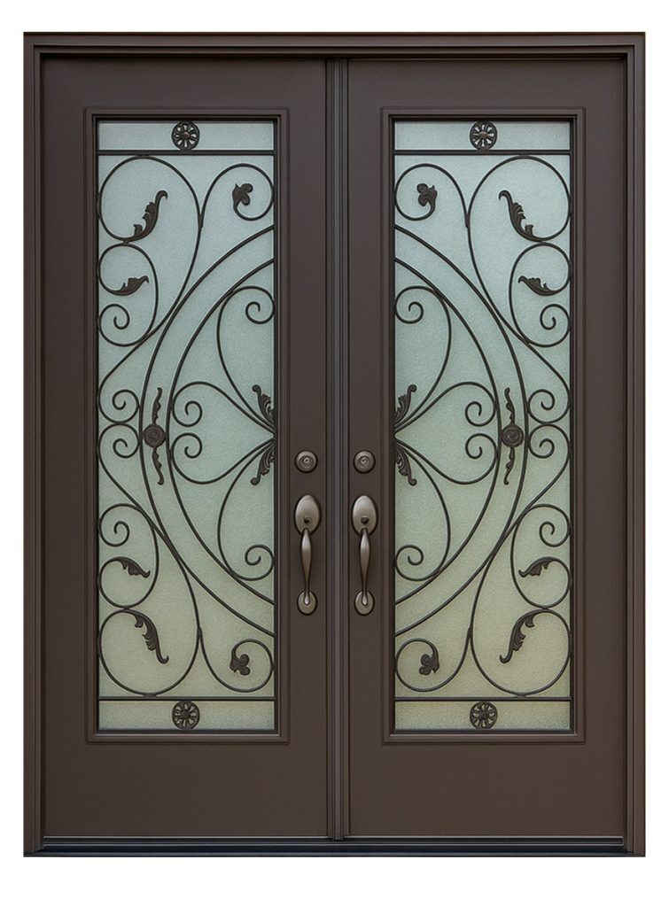 Nova Royal Series Wrought Iron Custom Exterior Door Style 330