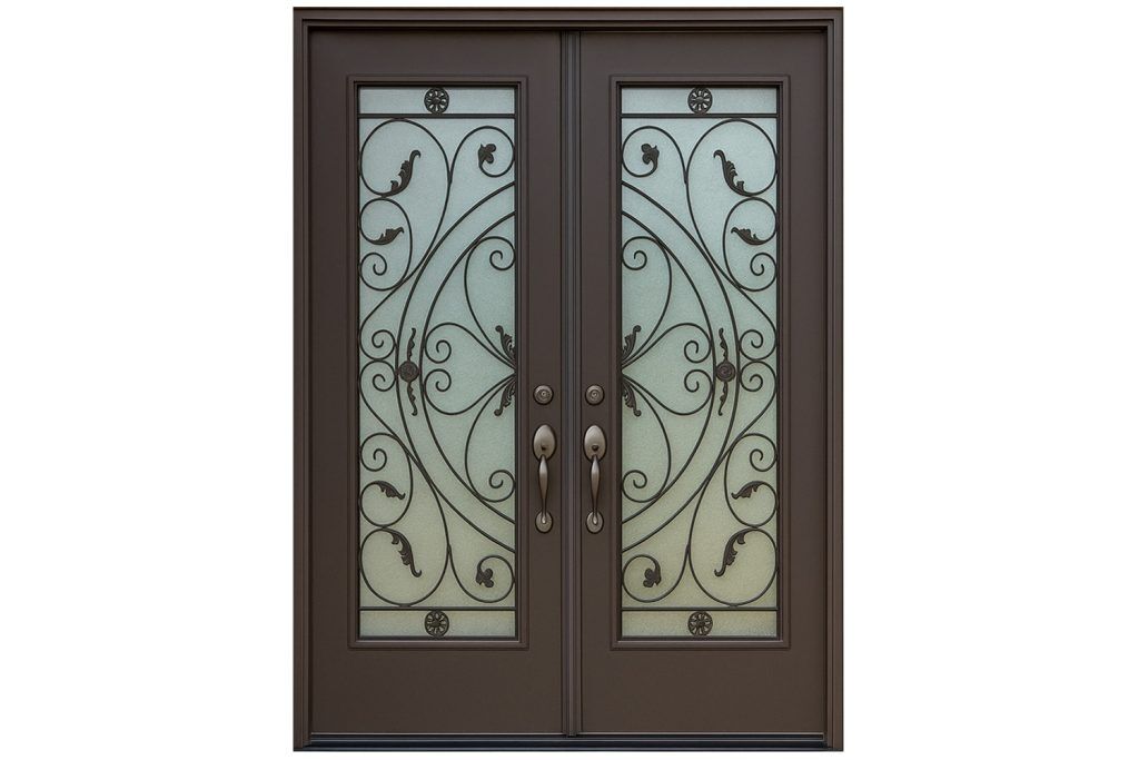 Nova Royal Series Wrought Iron Custom Exterior Door Style 330